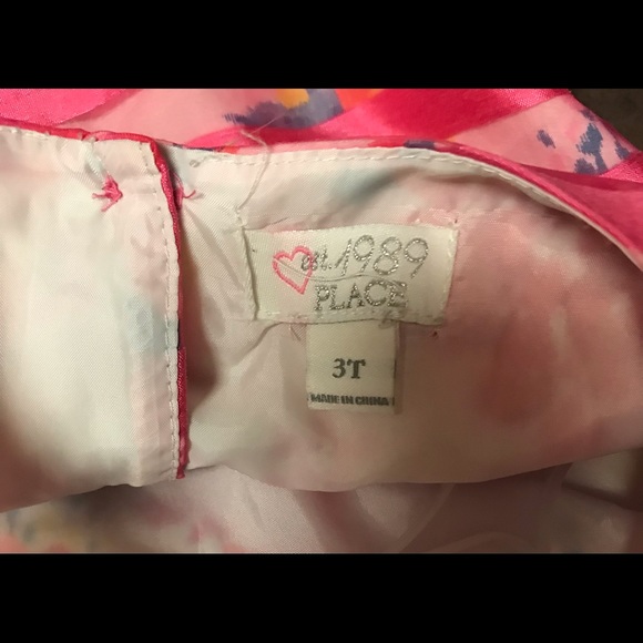 Girls Toddler Dress Size 3T 1989 Place Fancy Flower Sleeveless - Picture 4 of 4